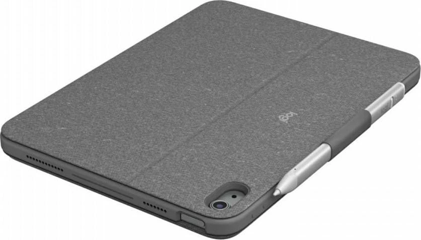 Mbështjellës me tastierë Logitech Combo Touch për iPad (10th gen) 10.9\", Smart Connector, me touchpad, me tastierë të ndriçuar, Gri (920-011441)