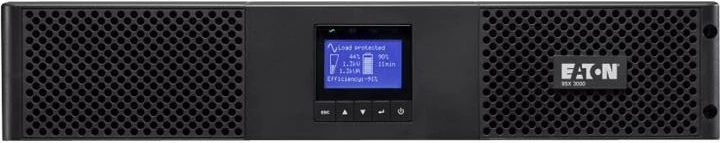 UPS Eaton 9SX 1500i Rack2U 9SX1500IR, online double-conversion, rack/tower, USB, kohë rezervë 9–23 min, i zi