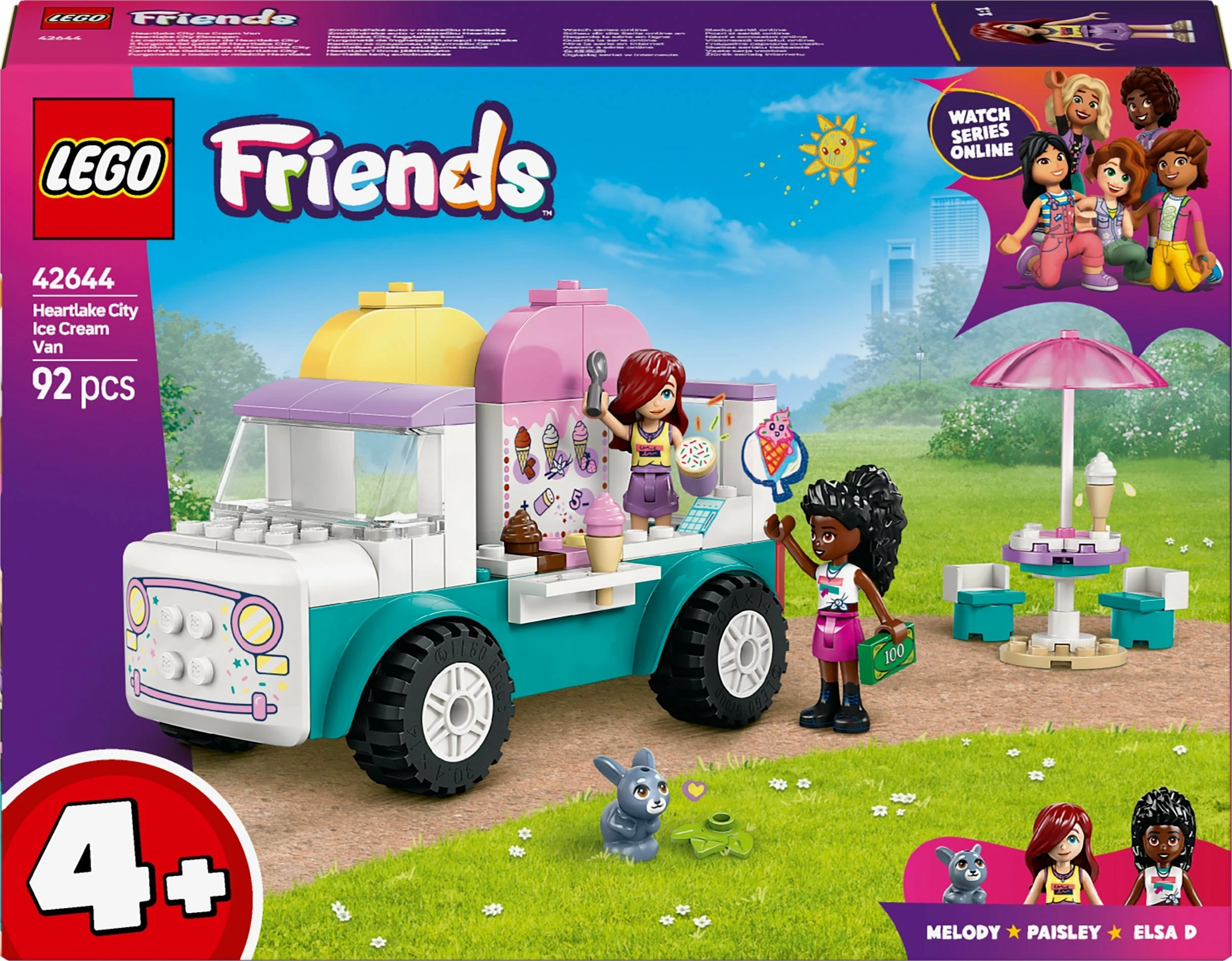 Set LEGO Friends 42644 Furgon akulloreje Heartlake City 92 copë, 4+