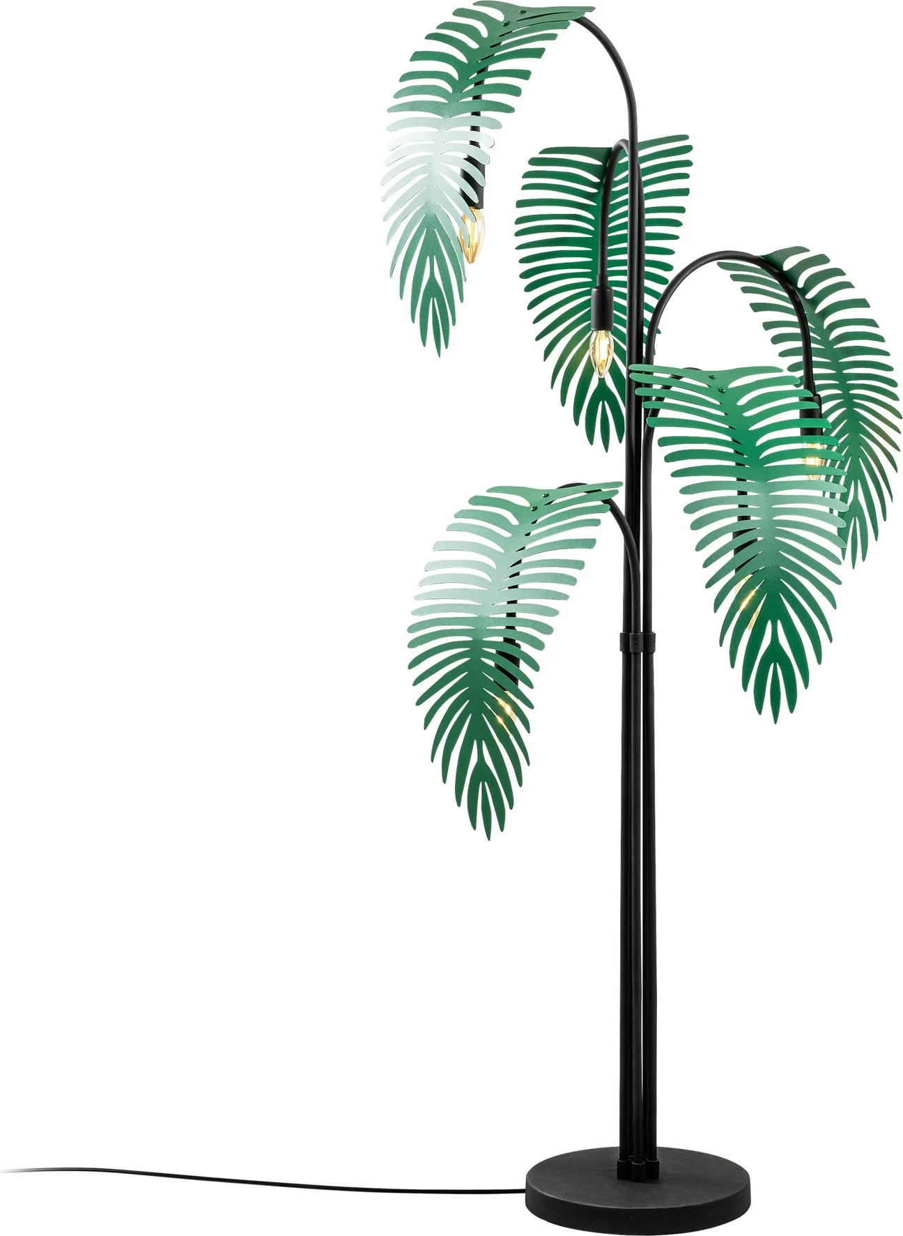 Llambë dyshemeje Opviq, Palm 13920, e zezë, e gjelbër