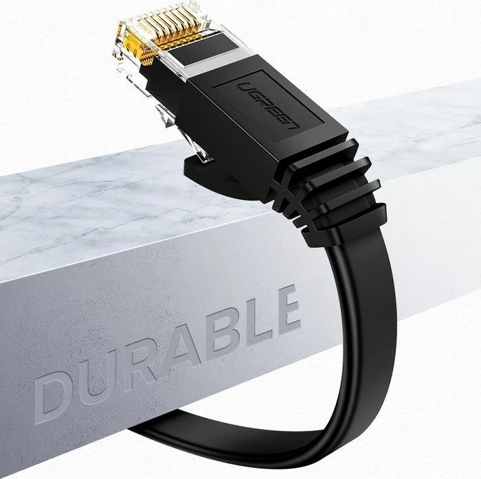 Kabllo Ethernet Ugreen RJ45 Cat6 UTP 2 m, e zezë