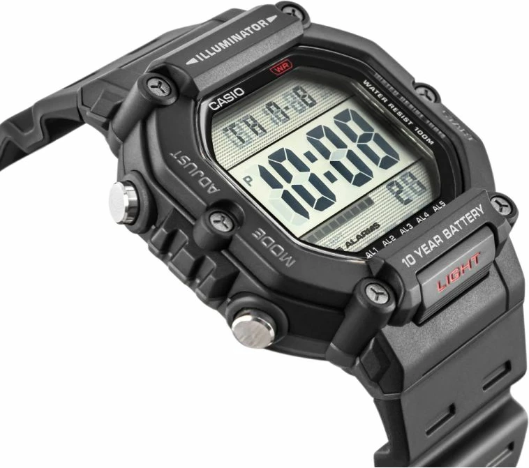 Orë dore për meshkuj CASIO, e zezë