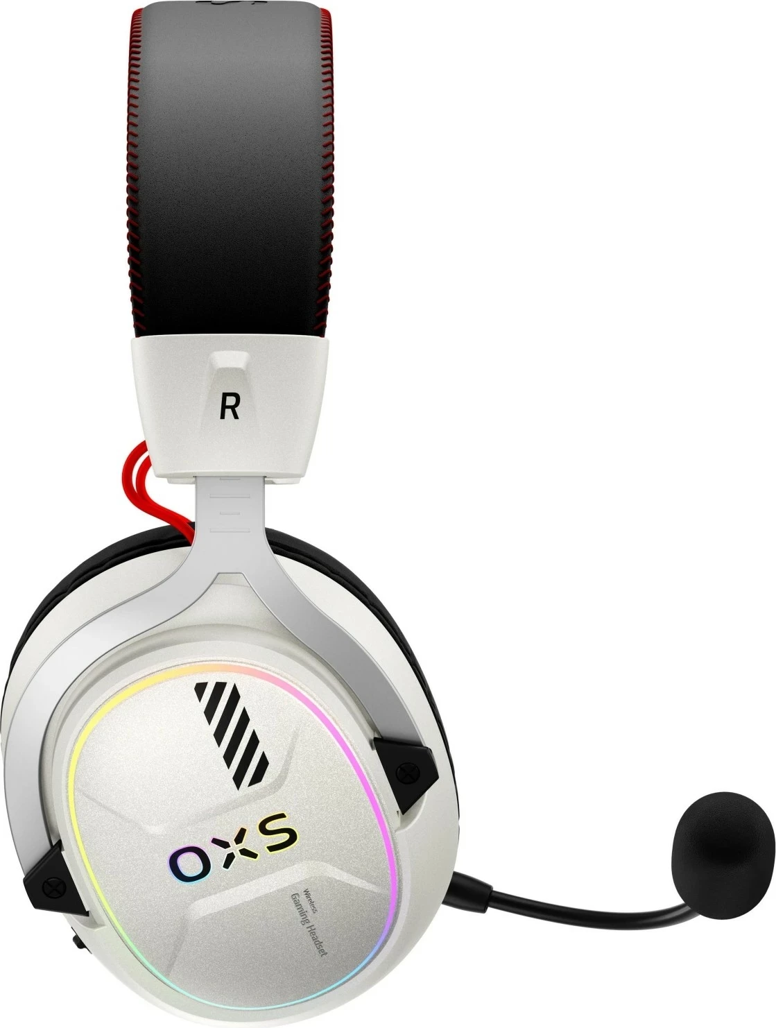 Kufje gaming OXS Storm G2, wireless & Bluetooth, me mikrofon, pearl white