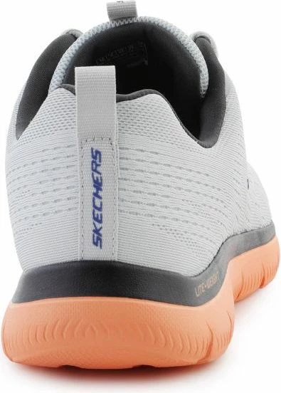 Atlete për meshkuj Skechers, gri-portokalli