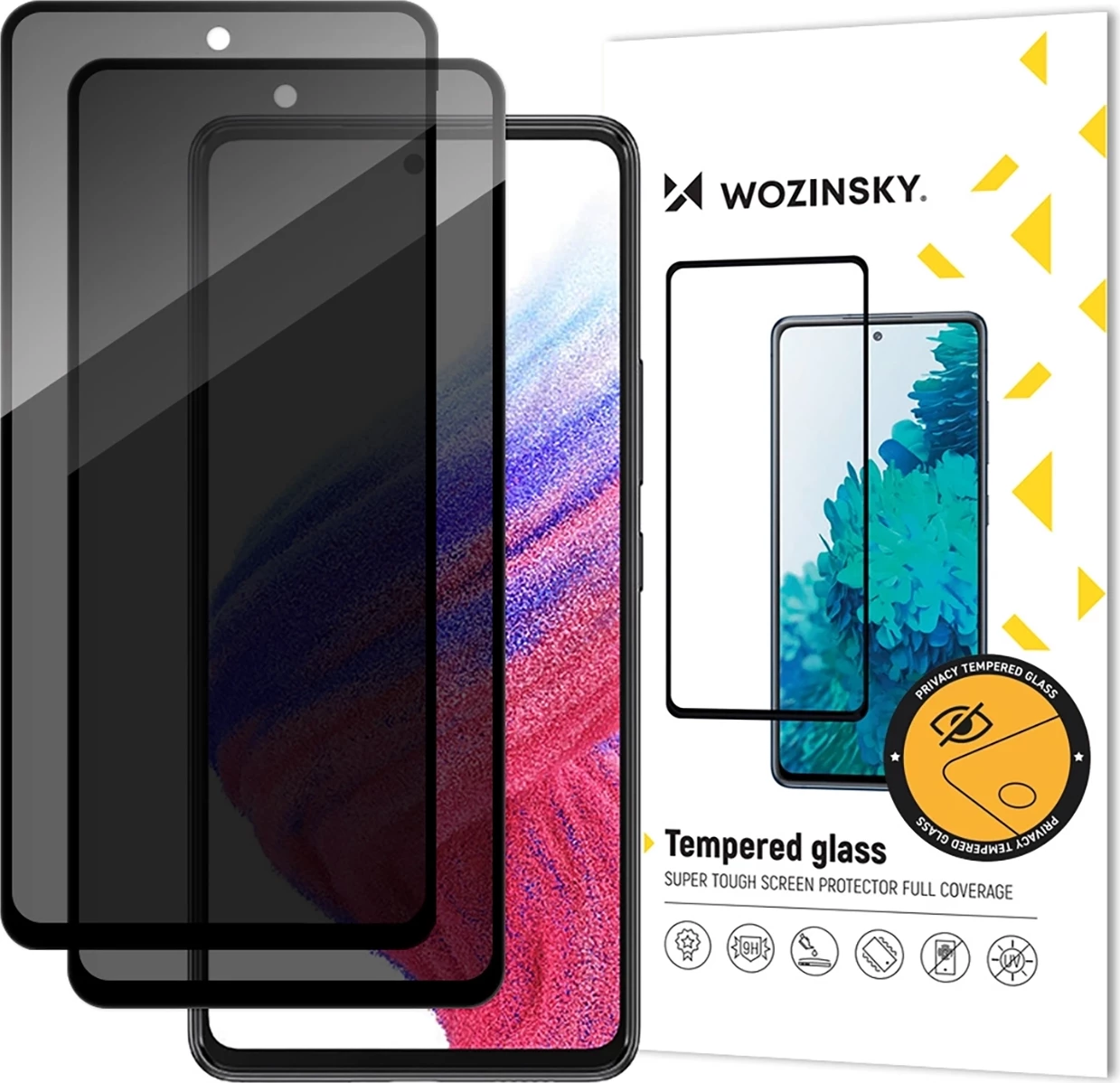 Xham mbrojtës privacy Wozinsky për Xiaomi 15, 2 copë, i zi