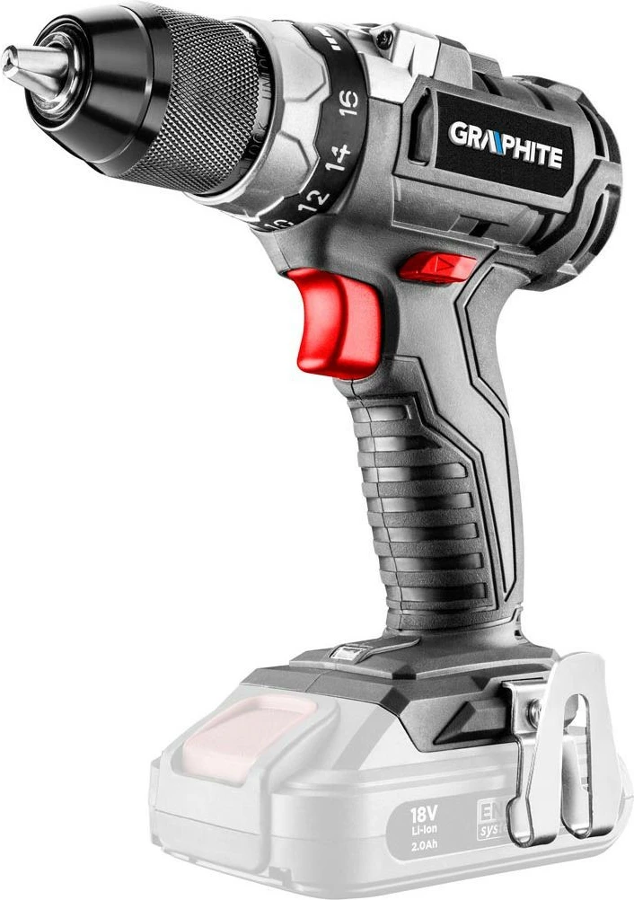 Shpuese-vidhosëse pa kabllo Graphite 58G019 18V, brushless, mandrinë 13 mm, pa bateri/karikues, e zezë/gri