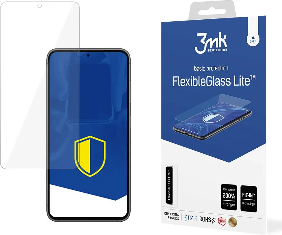 Mbrojtës ekrani 3mk FlexibleGlass Lite për Samsung Galaxy S23 5G, Transparent