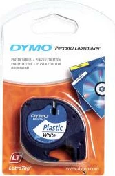 Shirit etiketimi, Dymo, LetraTag 91221 (S0721660), plastik, për pajisje LetraTag, e bardhë