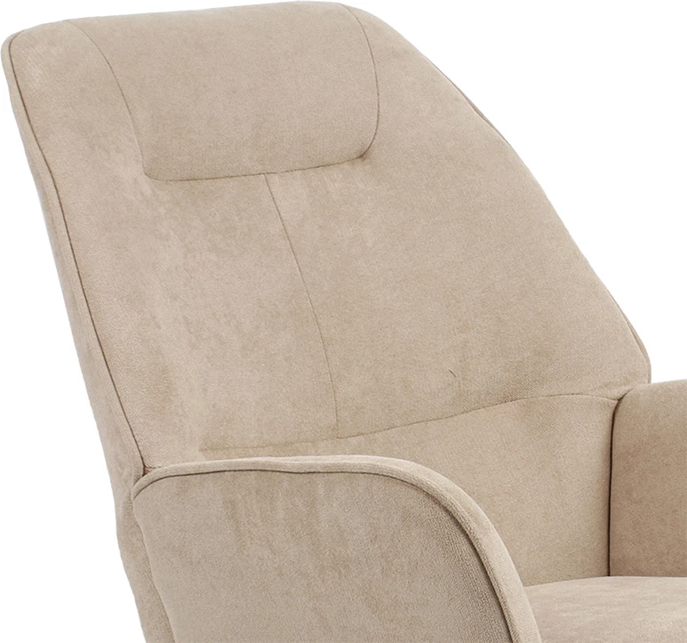 Karrige lëkundëse Exultant, material stof, ngjyrë bezhë-natyrale, 75x68x95cm