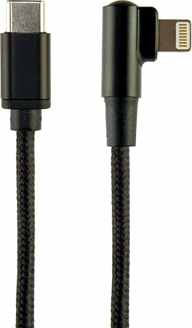Kabel Gembird CC-USB2-CMLML-0.2M USB-C - Lightning 0.25 m 2.1A USB 2.0 e zezë