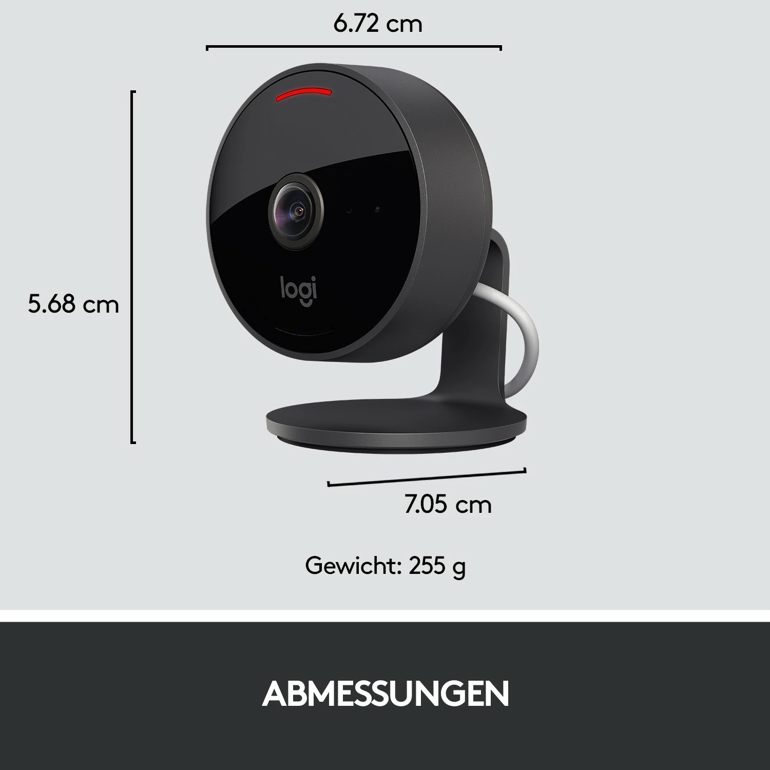Kamerë sigurie Logitech Circle View, IP, Wireless, Brendshme & jashtme, Bullet, Grafit