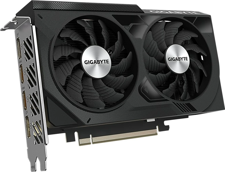 Kartelë grafike Gigabyte GeForce RTX 4060 WINDFORCE OC 8G, 8 GB, GDDR6, e zezë