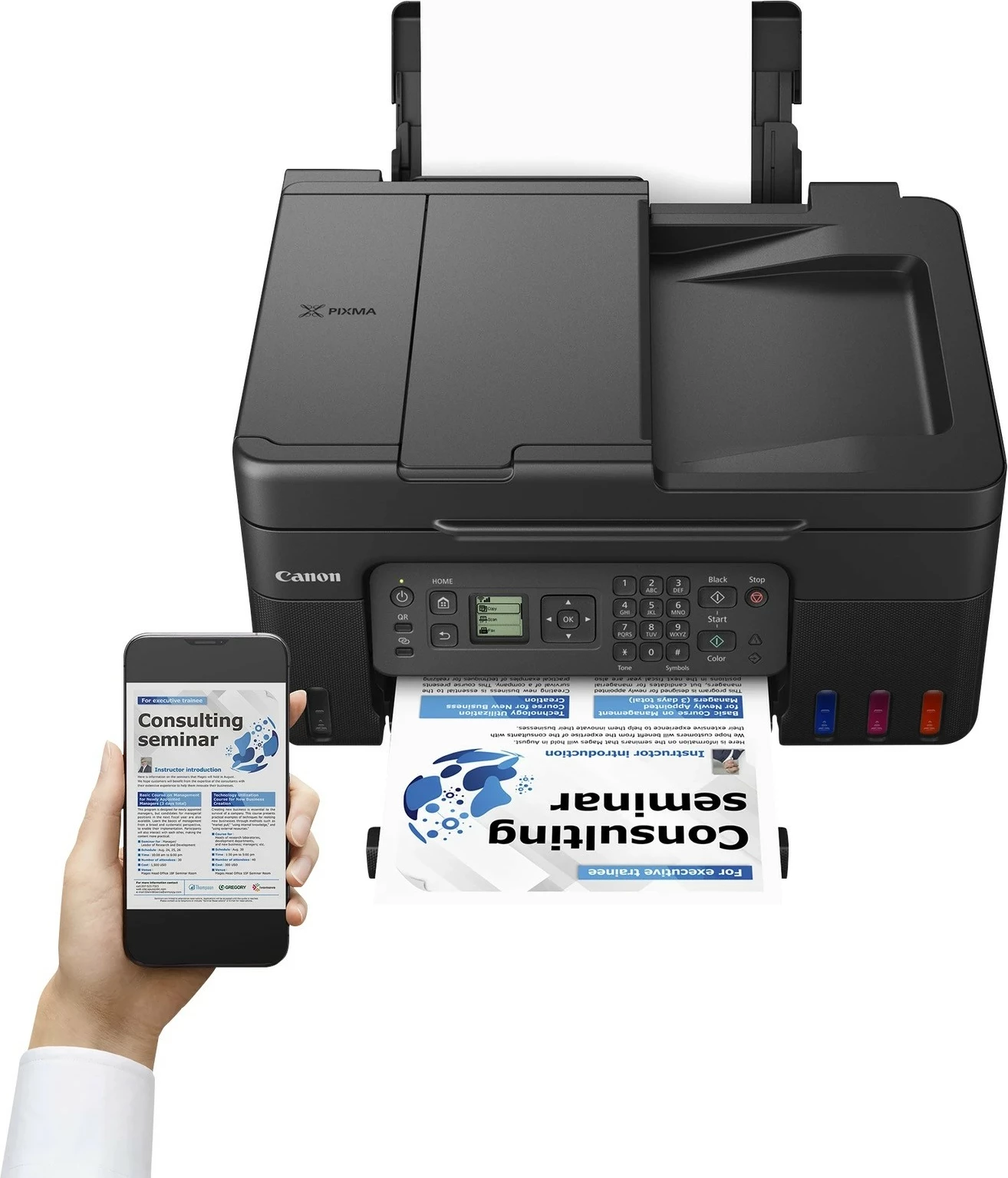 Printer multifunksional Canon PIXMA G4570 Megatank, Wi-Fi, ADF, i zi