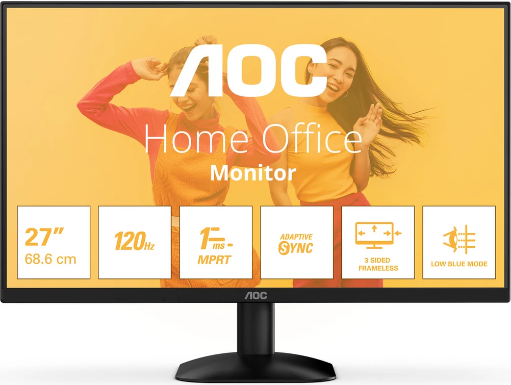 Monitor, AOC, 27B35HM, 27 inch, 120 Hz, 1 ms MPRT, Adaptive Sync, i zi