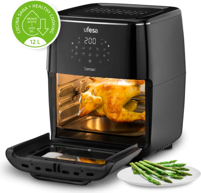 Fritezë me ajër UFESA Sensei 12L 1700W, e zezë