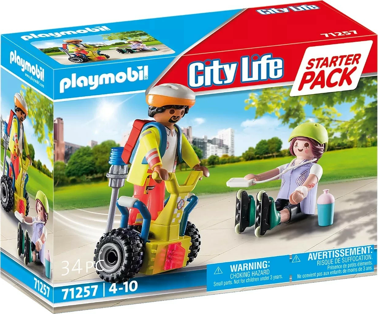 Set lodrash Playmobil City Life Starter Pack Emergency Rescue, 71257, me 34 pjesë