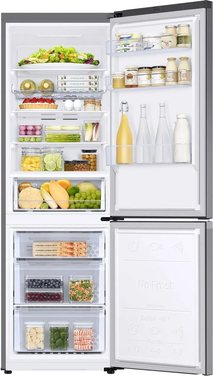 Frigorifer i kombinuar Samsung RB34C602ES9/EK, 344L, No Frost, Wi‑Fi, Klasa energjisë E, Inoks