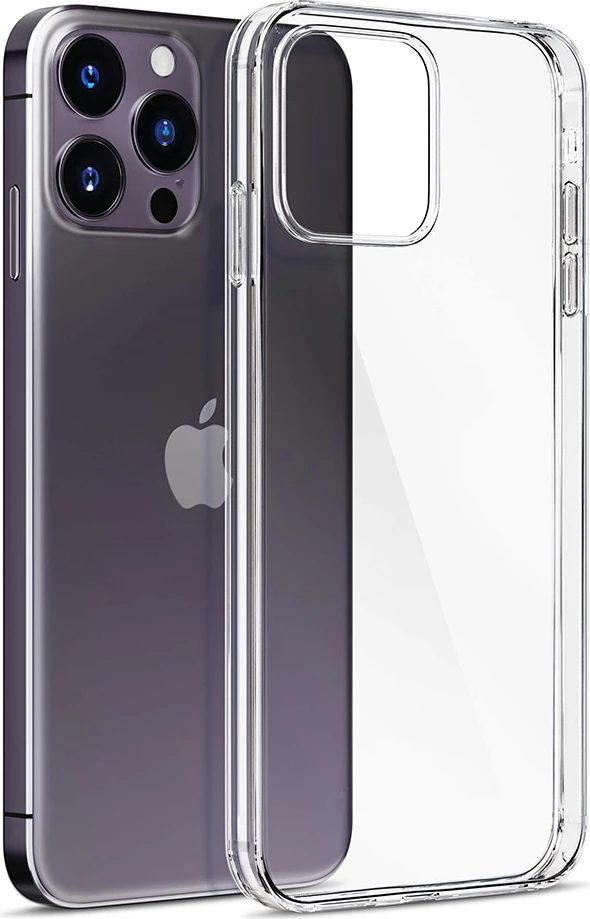 Mbështjellës silikon 3mk Clear Case për iPhone 14 Pro, Transparent