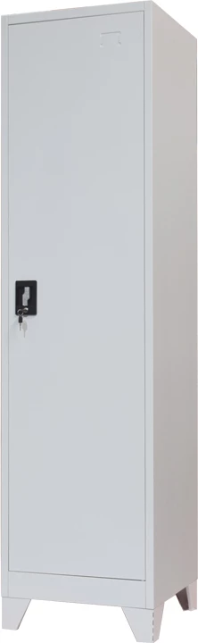 Dollap metalik kolonë, ngjyrë gri e çelët, 50x45x190 cm