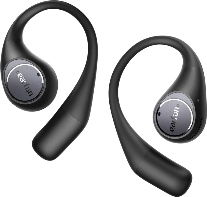 Kufje Earfun Open Jump OW100B, wireless, ANC, IPX7, të zeza