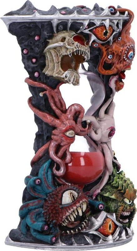 Kohëmatës me rërë NEMESIS NOW Dungeons & Dragons Beholder, 1 minutë, 18.5 cm, rrëshirë, rërë e kuqe, kuti dhurate