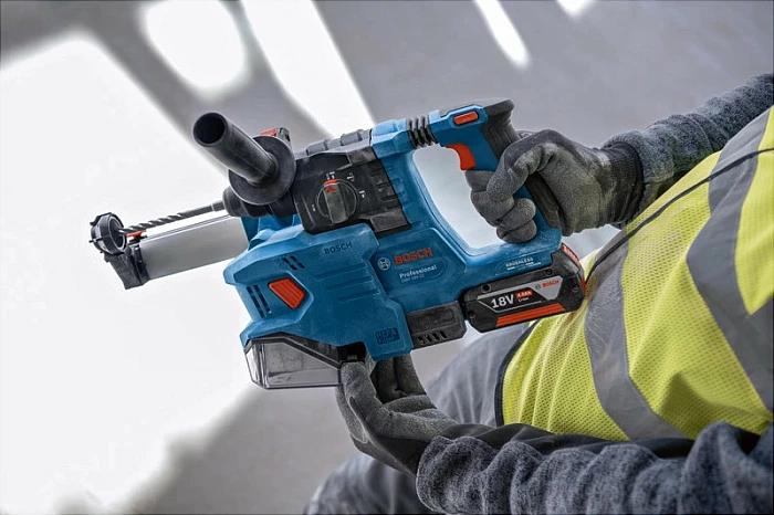 Çekiç perforator Bosch GBH 18V-22 Professional, SDS Plus, 18V, 2.2cm, 1050 RPM, 1.9J, blu