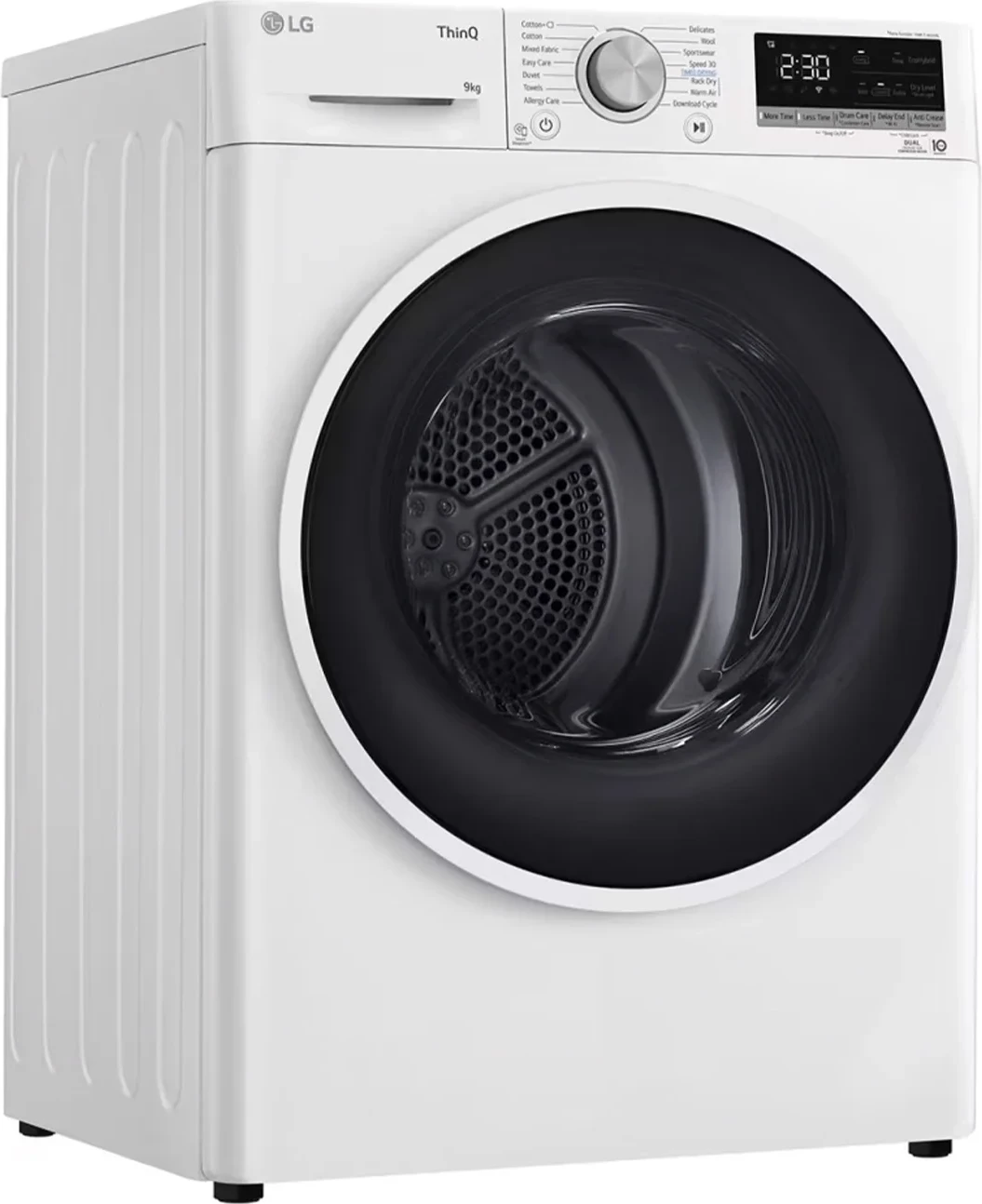Tharëse rrobash LG RH90V5AV6N 9 kg Dual Inverter Heat Pump, e bardhë
