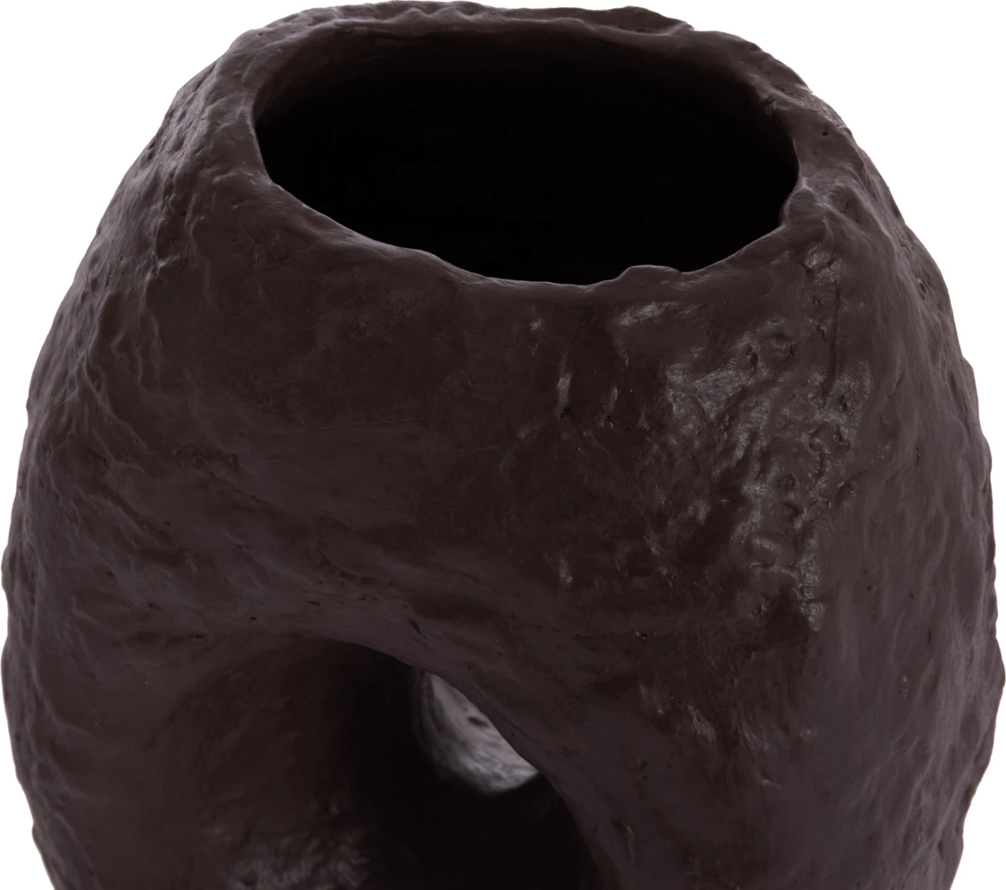Vazo dekorative tavoline NAMENTIS, terrakotë, ngjyrë çokollate, FH4673.07L, 26.5x16x36.5cm