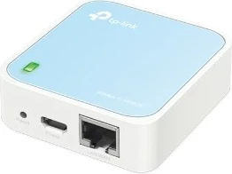 Router Wi-Fi TP-LINK WR802N, 300Mb/s, microUSB, Azure/Bardhë