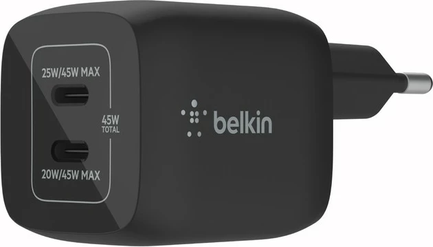 Karikues Belkin BoostCharge Pro, 45W, i brendshëm, i zi