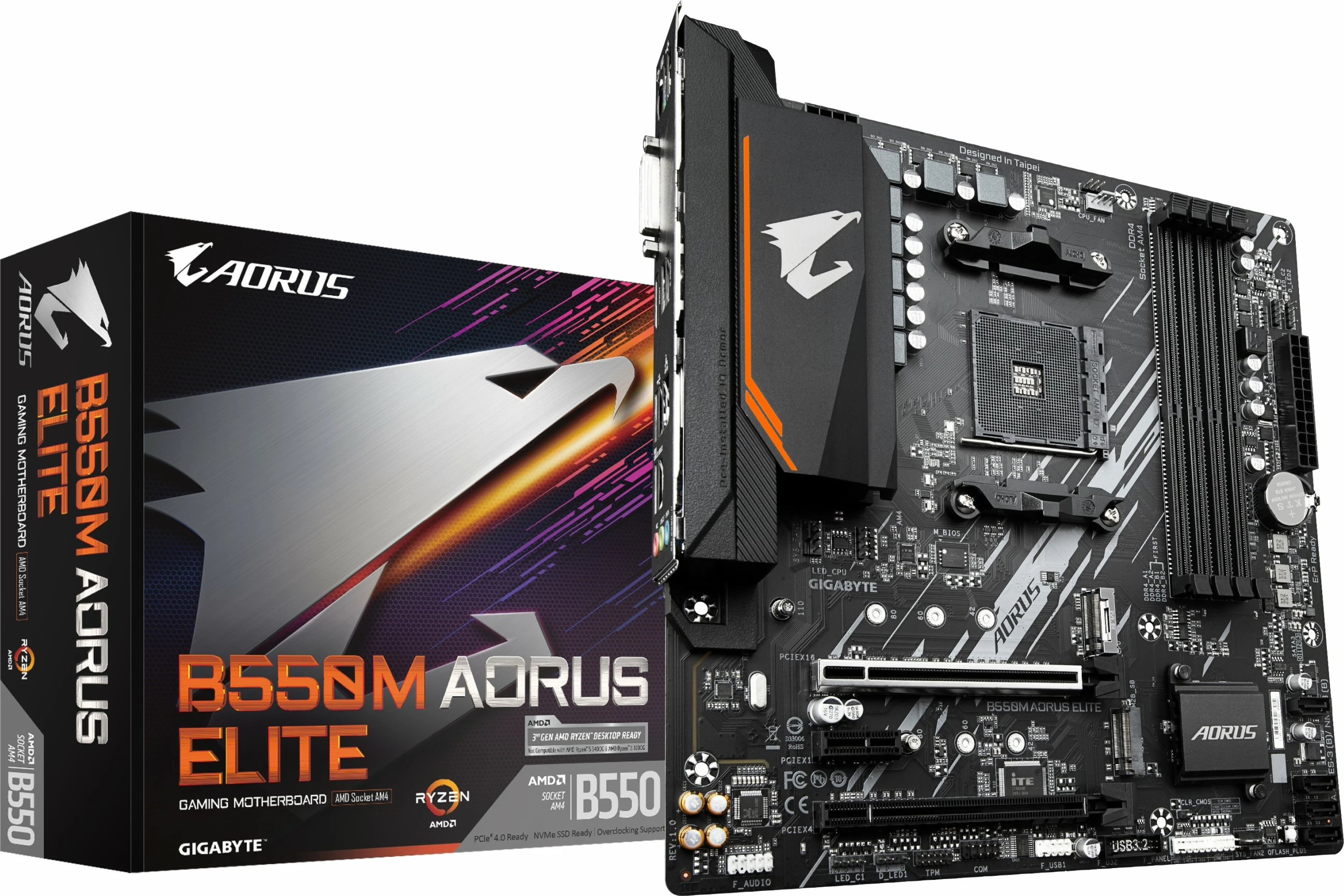 Pllakë amë Gigabyte B550M AORUS ELITE mATX