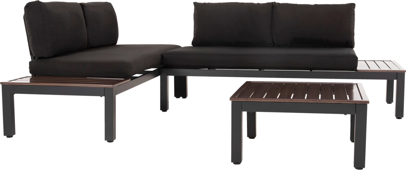 Set ulëse për kopsht DEX FH6090, 3 pjesë, antracit/e zezë