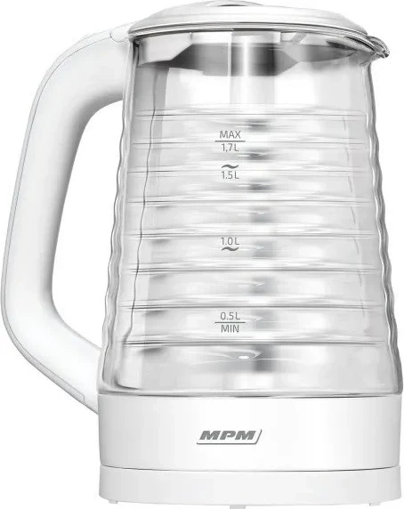 Ibrik elektrik MPM MCZ-124, 1.7 L, 2200 W, Bardhë
