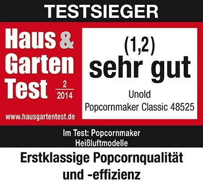 Aparat kokoshkash UNOLD 48525 Popcornmaker Classic, 900W, kuqe/bardhë/argjend