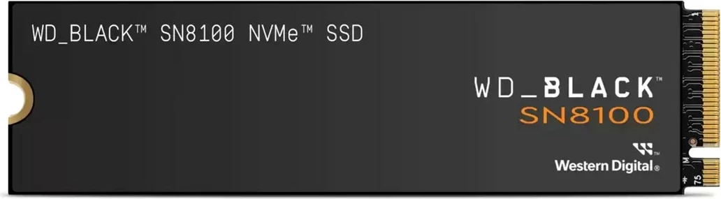 SSD WD Black SN8100, 4 TB, M.2, PCI Express 5.0, TLC 3D NAND, e zezë