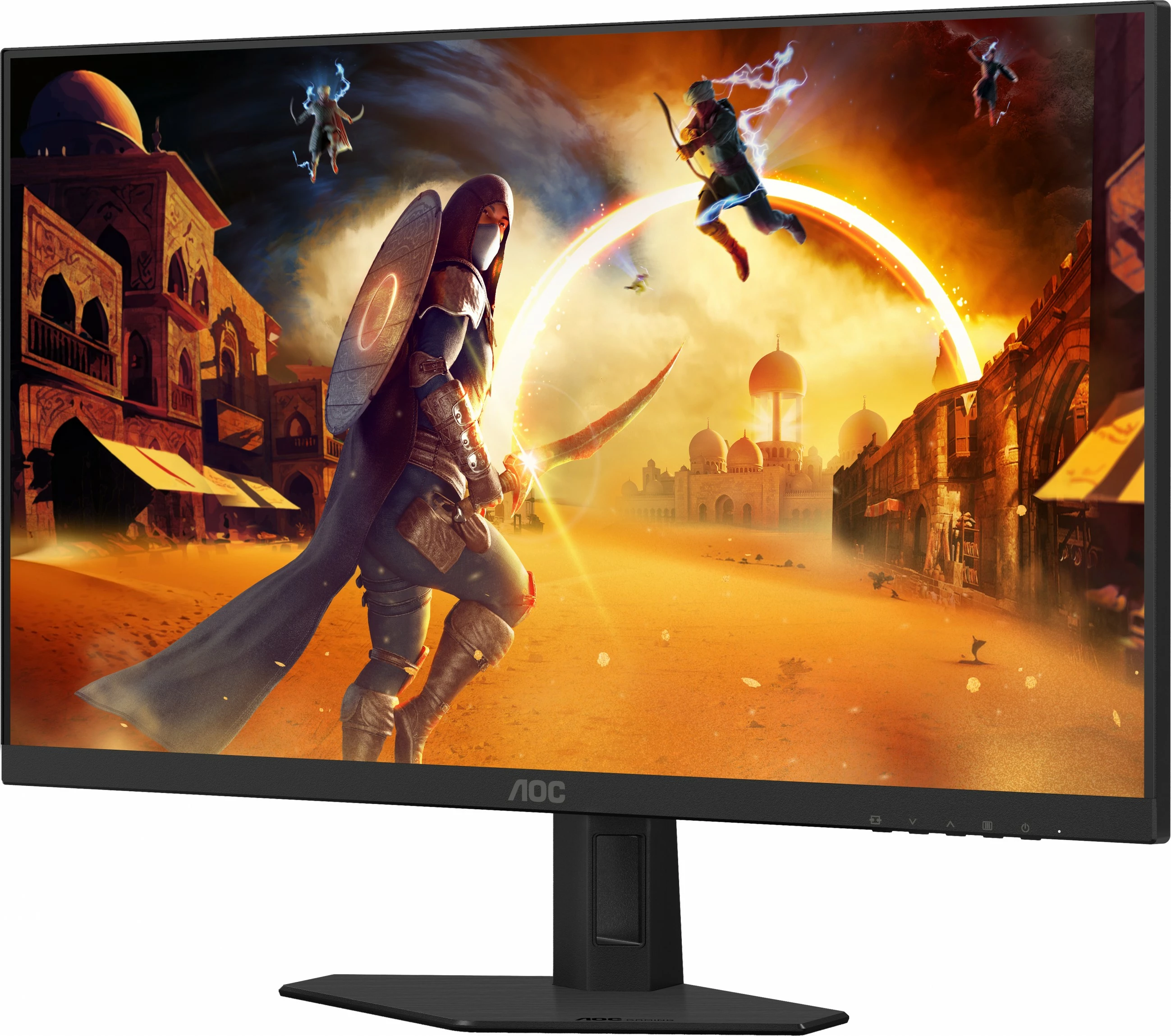 Monitor gaming AOC Q24G4RE 23.8 inç, IPS, QHD, 180Hz, e zezë-kuqe
