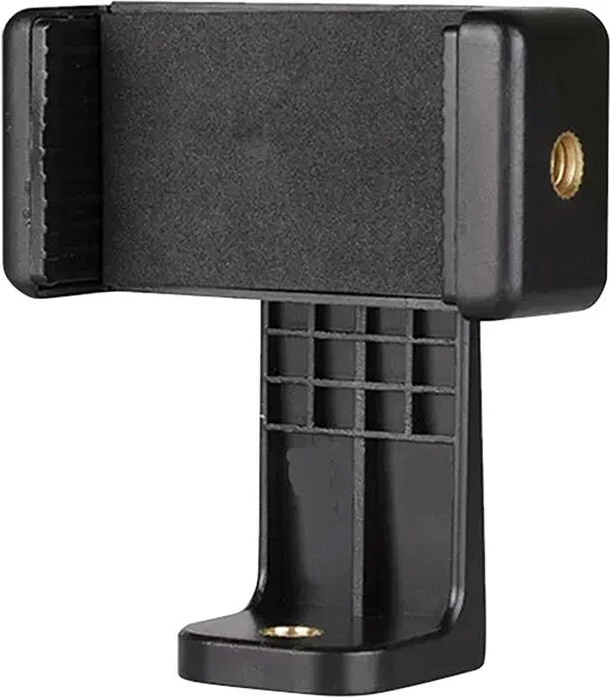 Mbajtës telefoni rrotullues, Telesin PJ-TRP-002, rrotullim 360°, filetë 1/4", cold shoe, kompatibilitet me shumicën e telefonave, e zezë