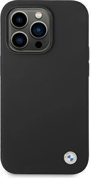 Mbështjellës BMW BMHCP14XSILBK për iPhone 14 Pro Max 6.7", silikon, i zi