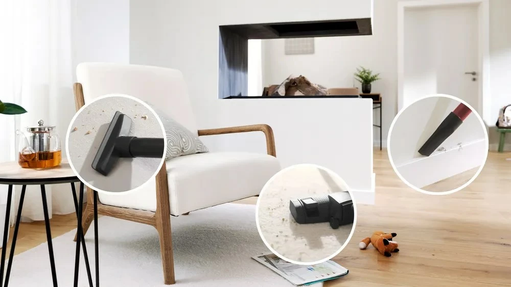 Fshesë me korent BOSCH Serie 4 BGB41POW1, 850 W, me qese, e zezë