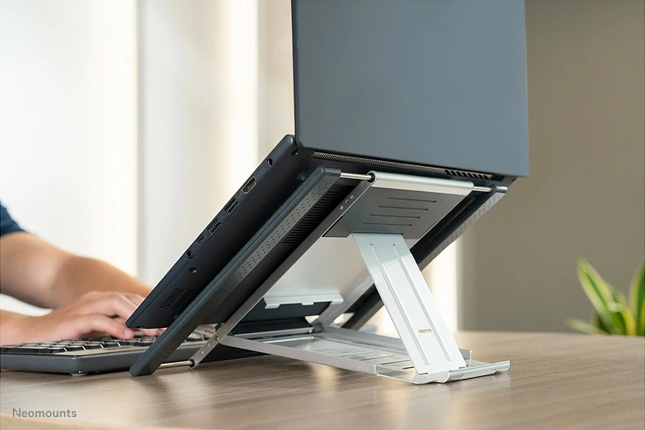 Mbajtës laptopi Neomounts NSLS100, alumini, i palosshëm, për 10-22 inç, argjend
