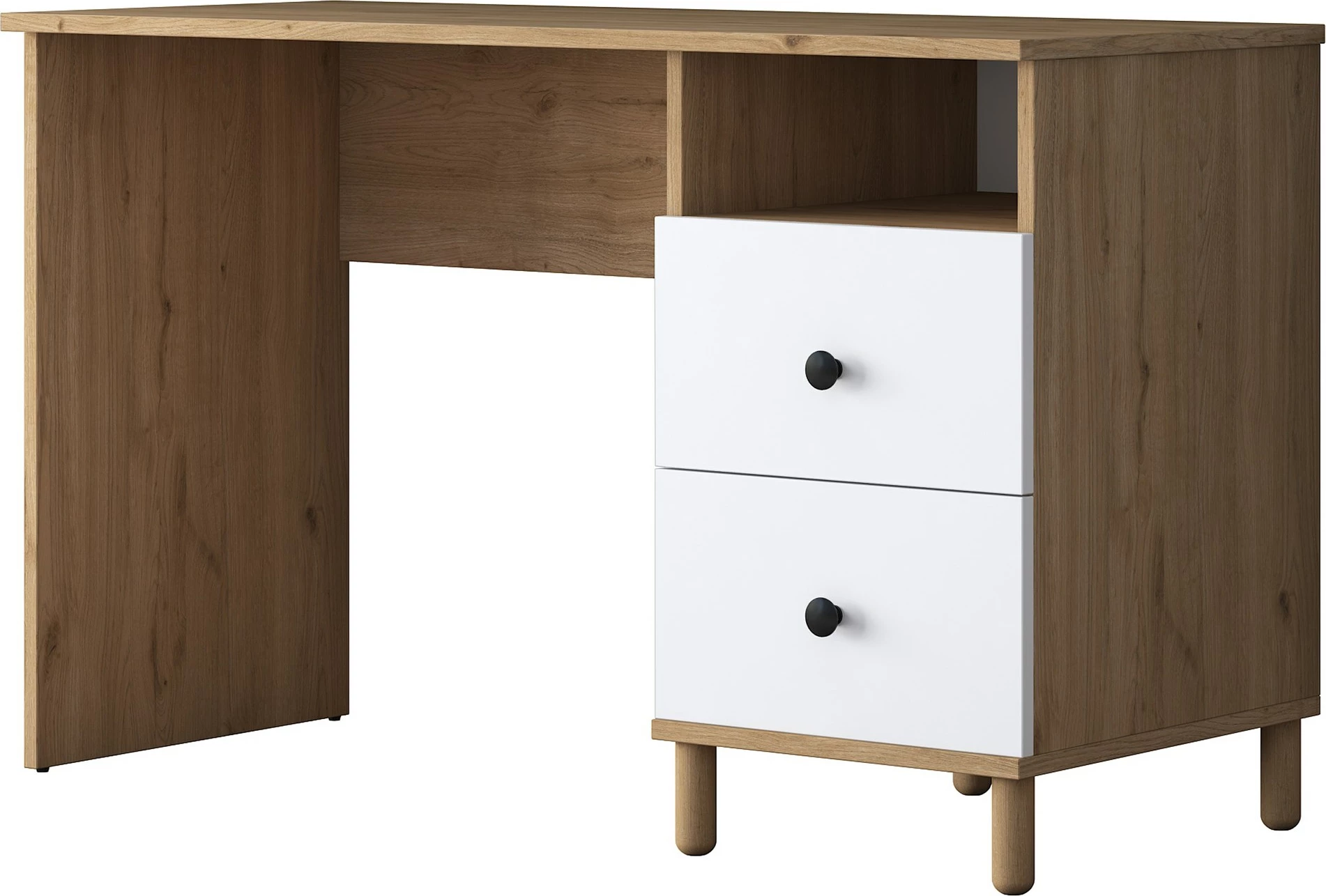 Tavolinë pune Hanah Home, HA115 - 2642, ngjyrë arr dhe e bardhë