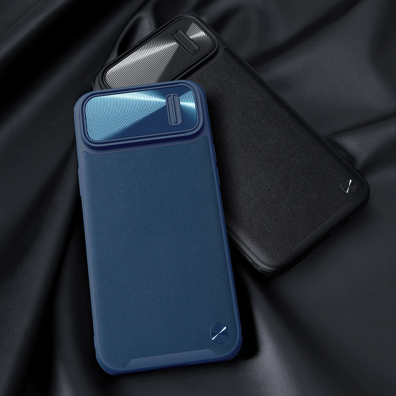 Mbështjellës Nillkin CamShield Leather S Case për iPhone 14 Plus, me kapak kamere, Jeshil