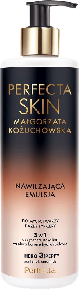 Emulsion për pastrim fytyre Perfecta Skin Małgorzata Kożuchowska Moisturizing Face Wash 3in1 për femra 300ml