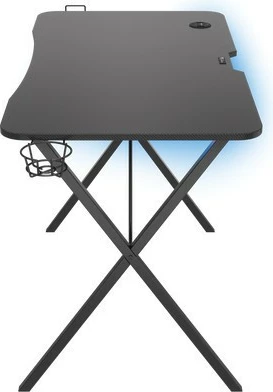 Tavolinë gaming Natec Genesis Holm 200 RGB, 113x60cm, me ndriçim RGB, e zezë