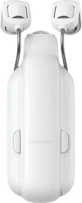 Motor perde SwitchBot Curtain Rod 3, për shufra rrethore Ø15–40 mm dhe U-type, deri 15 kg, Bluetooth (Wi‑Fi me Hub), bateri e rikarikueshme, e bardhë