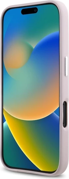 Mbështjellës Karl Lagerfeld FW Metal Plate MagSafe për iPhone 16, Rozë