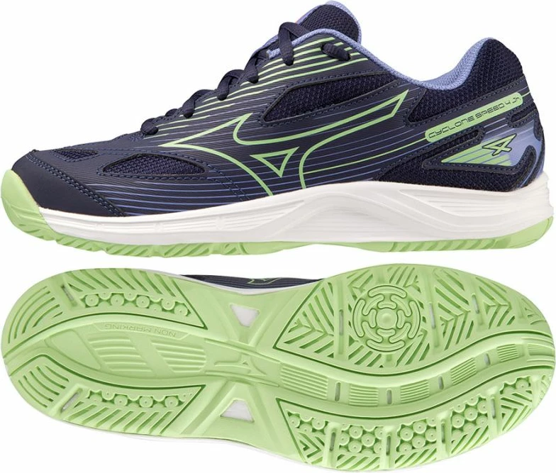 Atlete volejboll për fëmijë Mizuno, blu marin