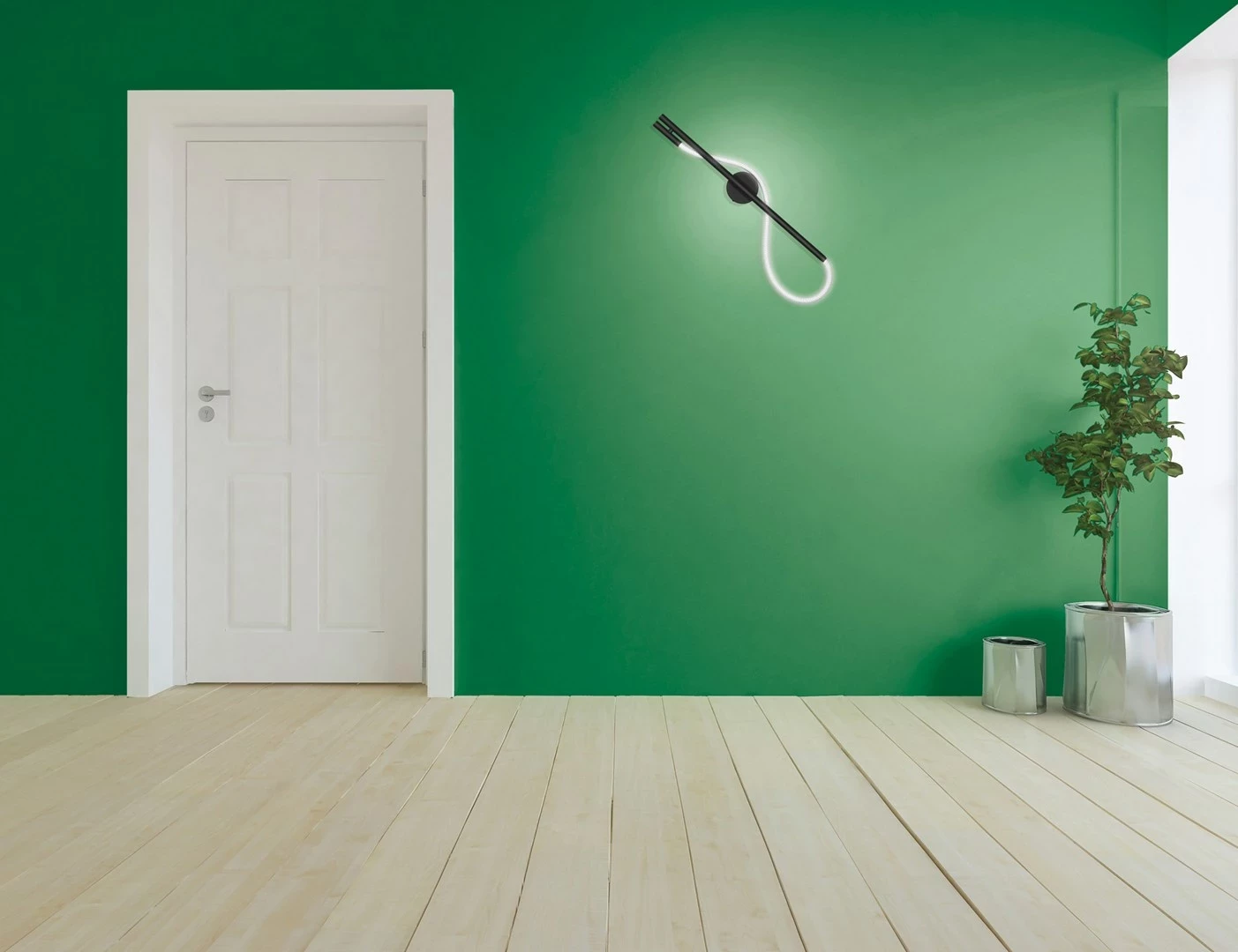 Llambë muri Activejet AJE-GINO, LED, E zezë