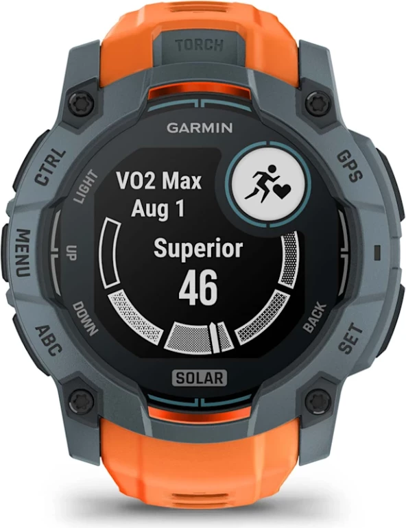 Smartwatch Garmin Instinct® 3 Solar – Twilight with Solstice Silicone Strap, 50 mm