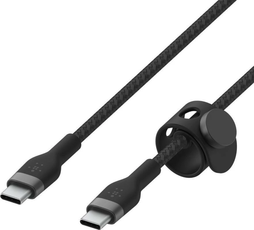 Kabllo USB-C Belkin CAB011BT1MBK, USB-C në USB-C, 1 m, USB 2.0, e thurur, e zezë